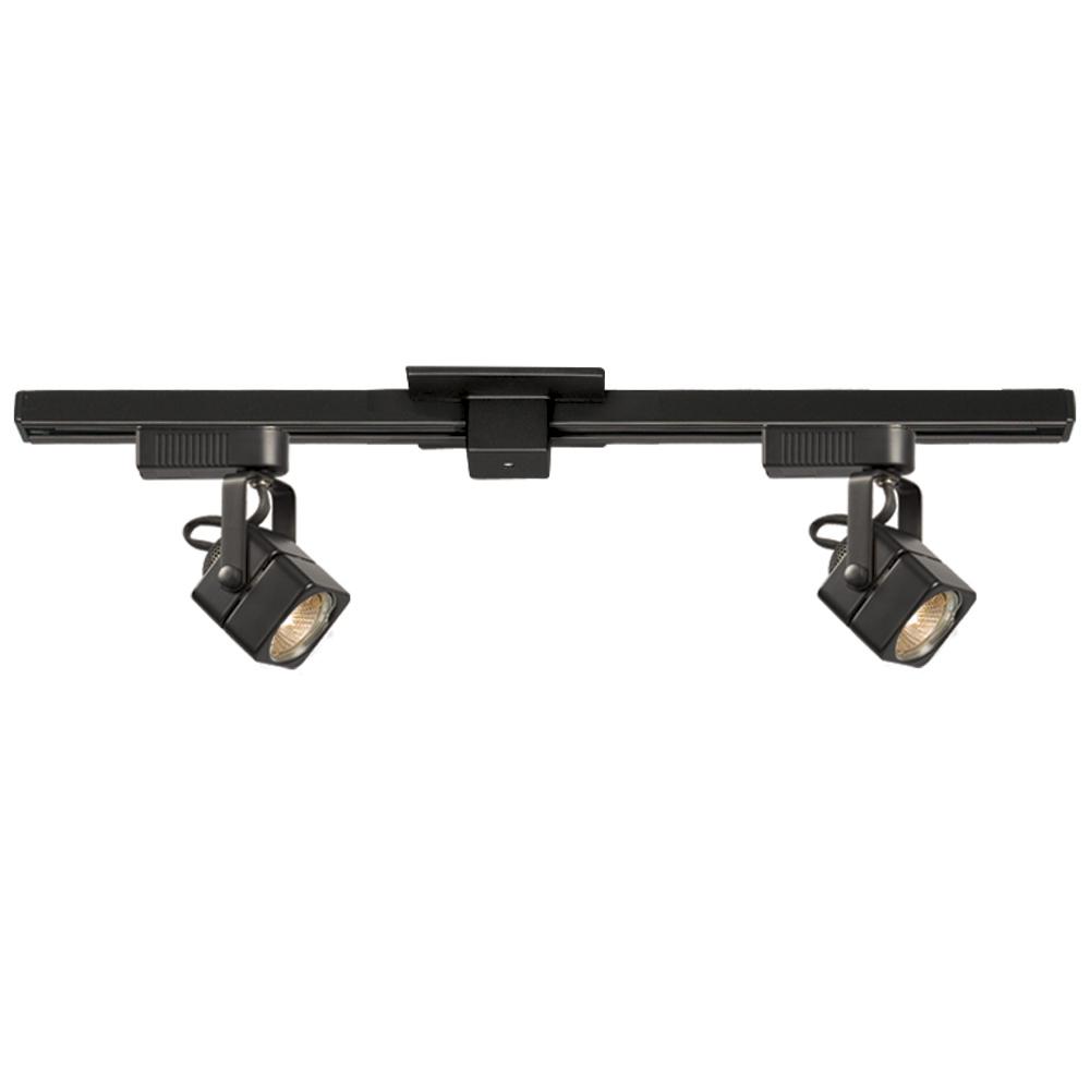 Two Light Halogen Track Kit - White